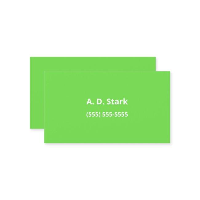 Lime Green Minimalist