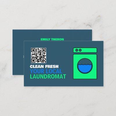 Lime Green Washer, Laundromat, Cleaning Service