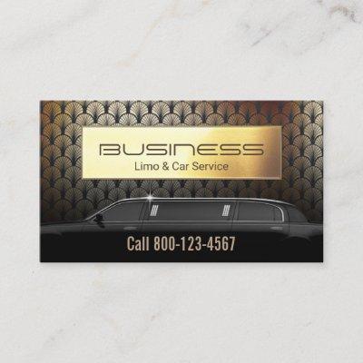 Limo & Car Service Modern Gold Limousine Driver