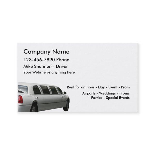 Limo Rental And Driver Service