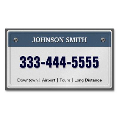 Limo & Taxi Service - Cool Licensed Plate Magnetic