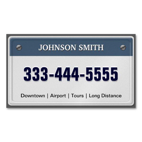 Limo & Taxi Service - Cool Licensed Plate Magnetic