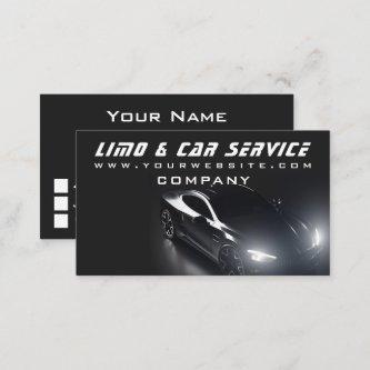 Limo & Taxi Service Elegant Dark Limousine