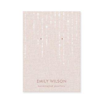 LINEN BLUSH LIGHT STRINGS STUD EARRING DISPLAY