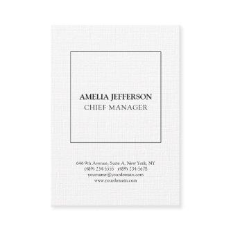 Linen Classical Professional Minimalist White