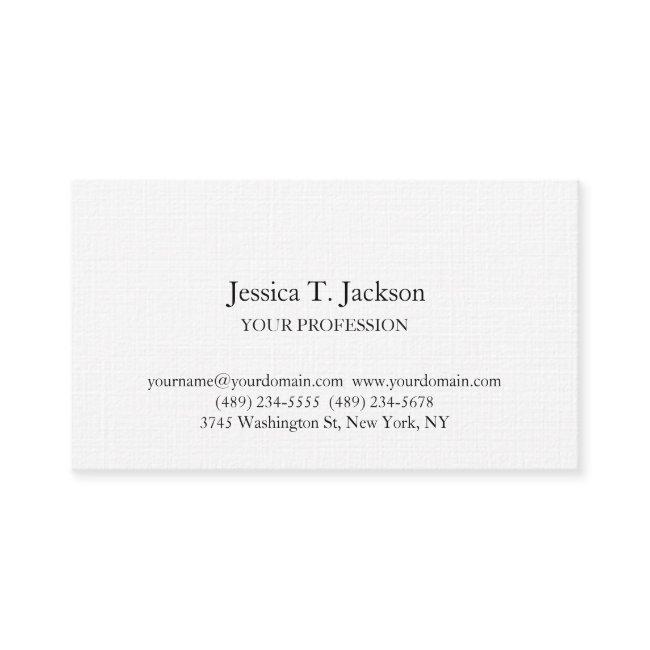 Linen Elegant Plain Simple Professional