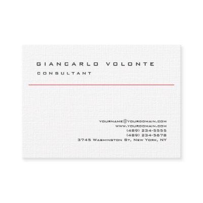 Linen Elegant Simple Plain Professional