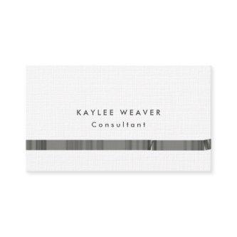 Linen Minimalist Grey White Professional
