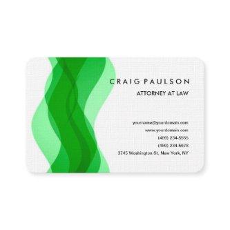 Linen Modern Green White Professional Minimalist