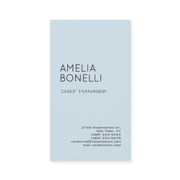 Linen Modern Minimalist Professional Plain Blue