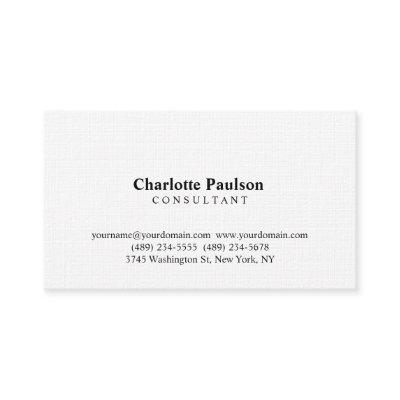Linen Modernist Professional Consultant Manager
