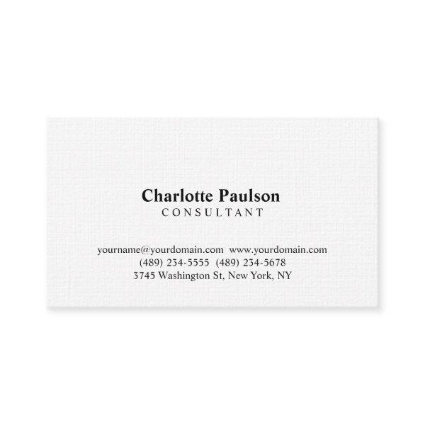 Linen Modernist Professional Consultant Manager