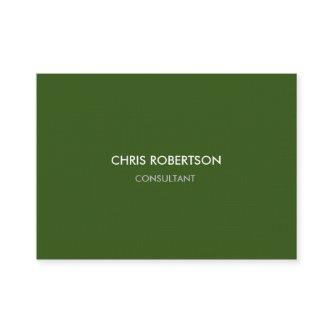 Linen Paper Chubby Chic Modern Forest Green Color