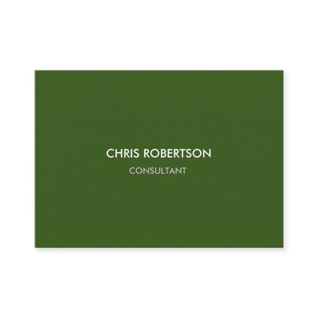 Linen Paper Chubby Chic Modern Forest Green Color