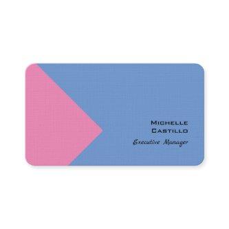Linen Plain Minimalist Pink Blue
