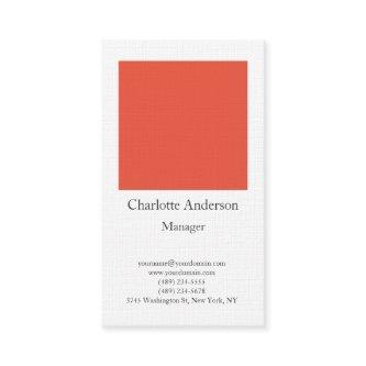 Linen plain simple minimalist elegant orange white