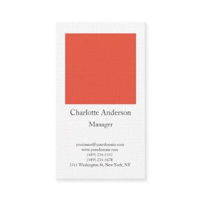 Linen plain simple minimalist elegant orange white