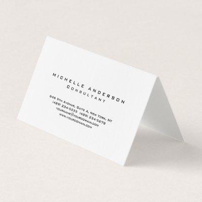 Linen Plain White Simple Professional Minimalist