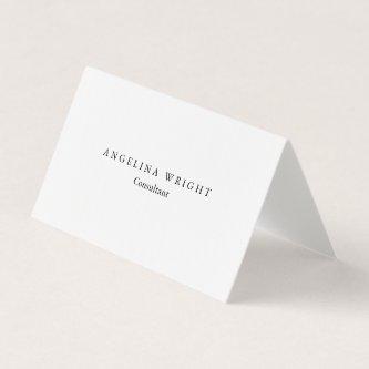 Linen Stylish Simple Minimalist Consultant Manager
