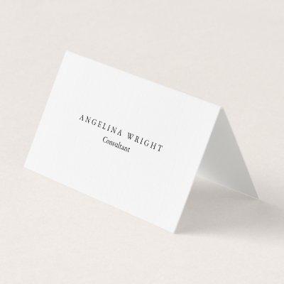 Linen Stylish Simple Minimalist Consultant Manager