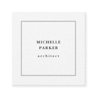 Linen Trendy Minimalist Professional Modern Square