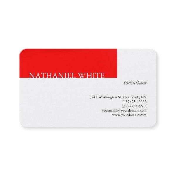 Linen Trendy Red Stripe White Creative Modern