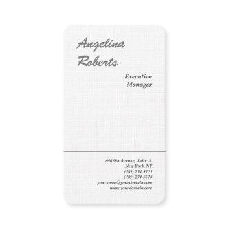 Linen trendy script professional plain minimalist