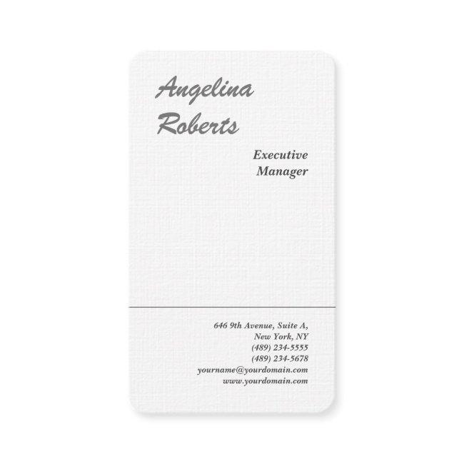 Linen trendy script professional plain minimalist