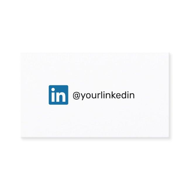 LinkedIn social media modern trendy marketing Calling Card