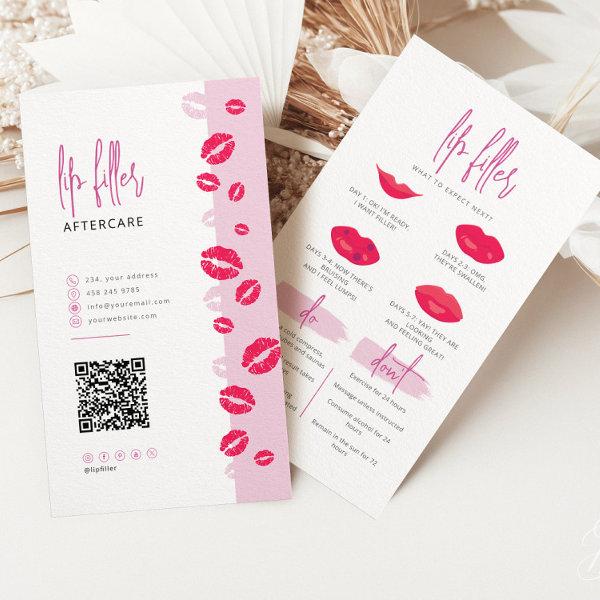Lip Filler Lip Injections Aftercare Card Do Don't