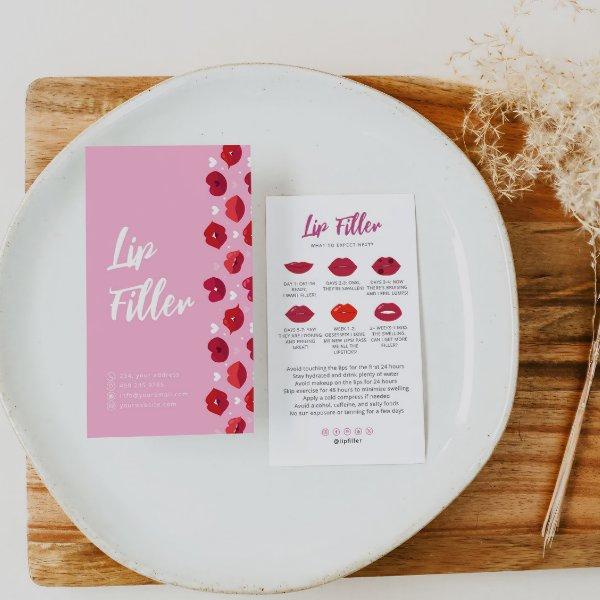 Lip Filler Lip Injections Aftercare Card Do Don't