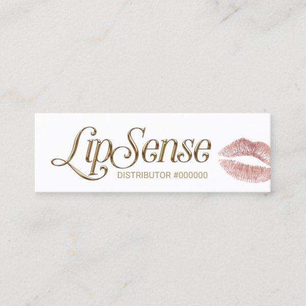LipSense Distributor 3D Script Rose Gold Lips Mini