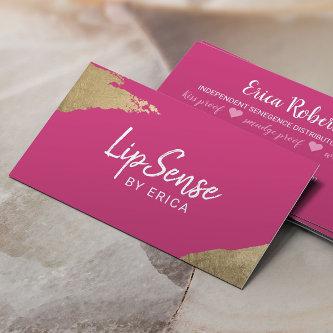 LipSense Distributor Gold Stroke Hot Pink Makeup