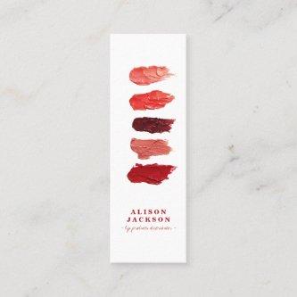 Lipstick colors swatches ruby red makeup artist mini