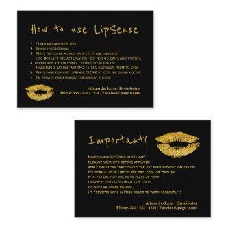 Lipstick distributor glam application instructions