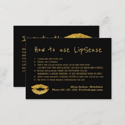 Lipstick distributor glam application instructions