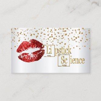 Lipstick Science Golden Confetti & Red Lips