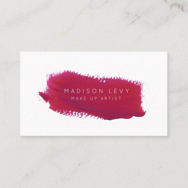 Lipstick Swatch Make Up Artist Beautician Beauty Appointment Card