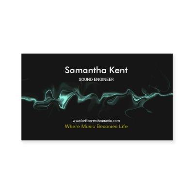 Liquid Blue Metal Sound Waves Mixing Engineer