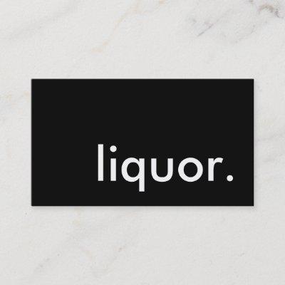 liquor.