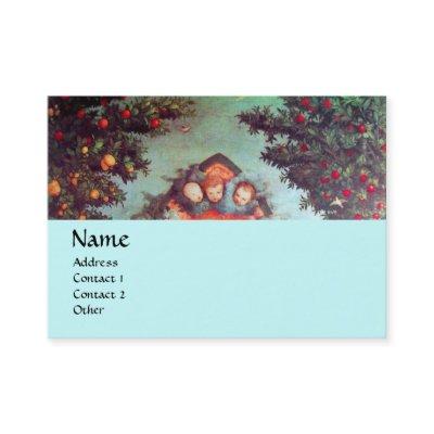 LITTLE ANGELS MONOGRAM antique blue red black