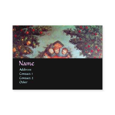 LITTLE ANGELS MONOGRAM antique blue red black