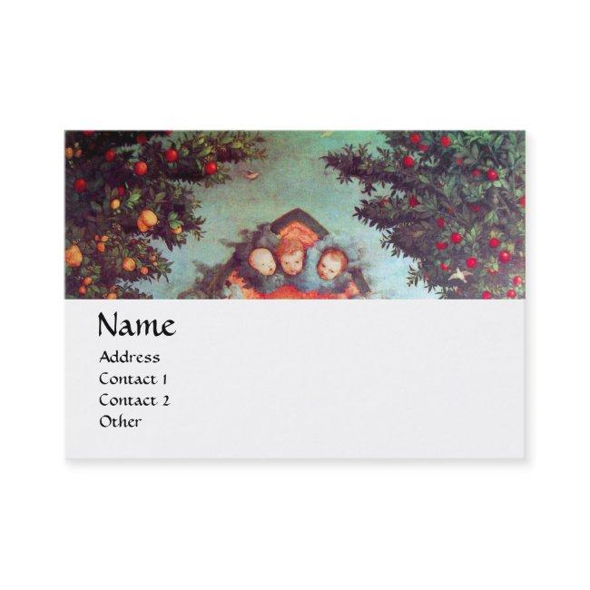 LITTLE ANGELS MONOGRAM antique blue red white