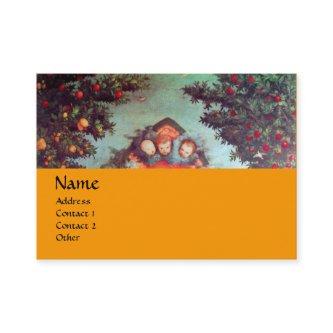 LITTLE ANGELS MONOGRAM antique blue red yellow