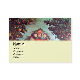 LITTLE ANGELS MONOGRAM antique blue red yellow