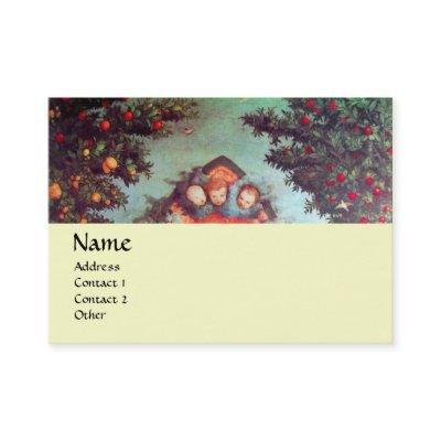 LITTLE ANGELS MONOGRAM antique blue red yellow