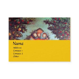 LITTLE ANGELS MONOGRAM antique blue red yellow