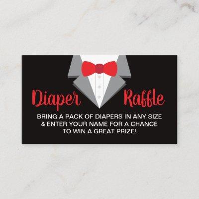 Little Gentleman Diaper Raffle Ticket, Tuxedo
