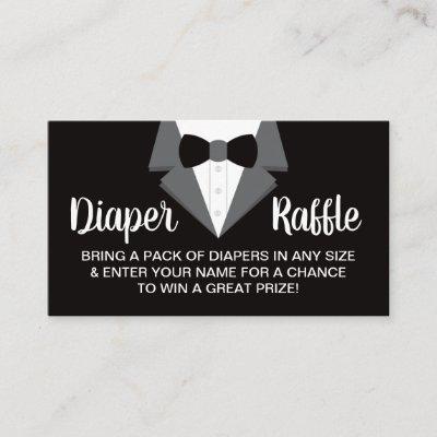 Little Gentleman Diaper Raffle Ticket, Tuxedo