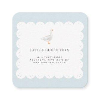 Little Goose Hand Drawn Scalloped